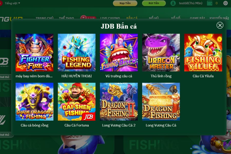 Đa dạng trò chơi game bài.