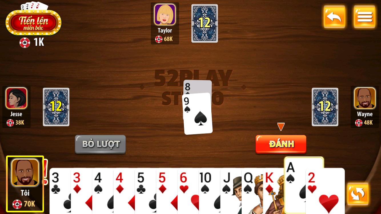 Chiến thuật ép lá bài mạnh trong tiến lên miền Bắc